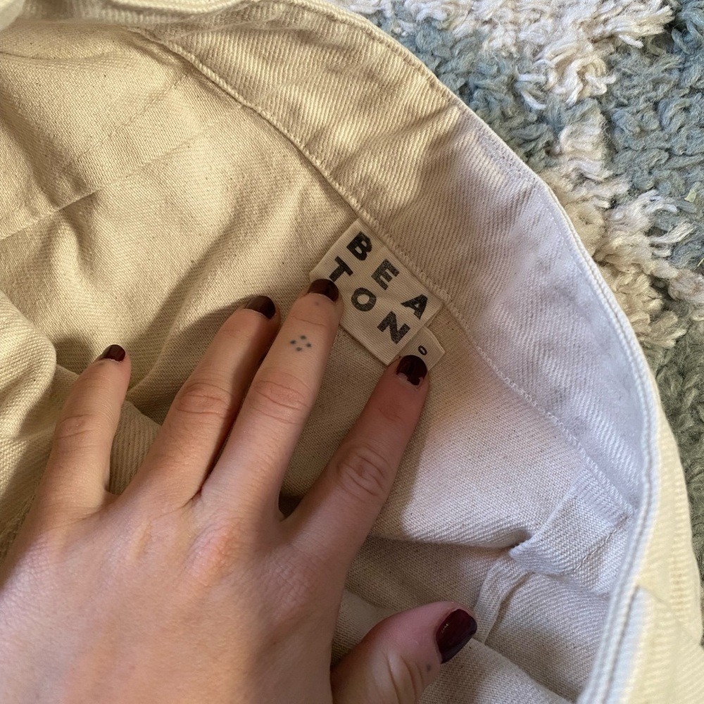 Beaton Linen Utility Pants Natural - Picture 8 of 9